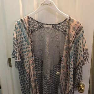 Lace back Kimono
